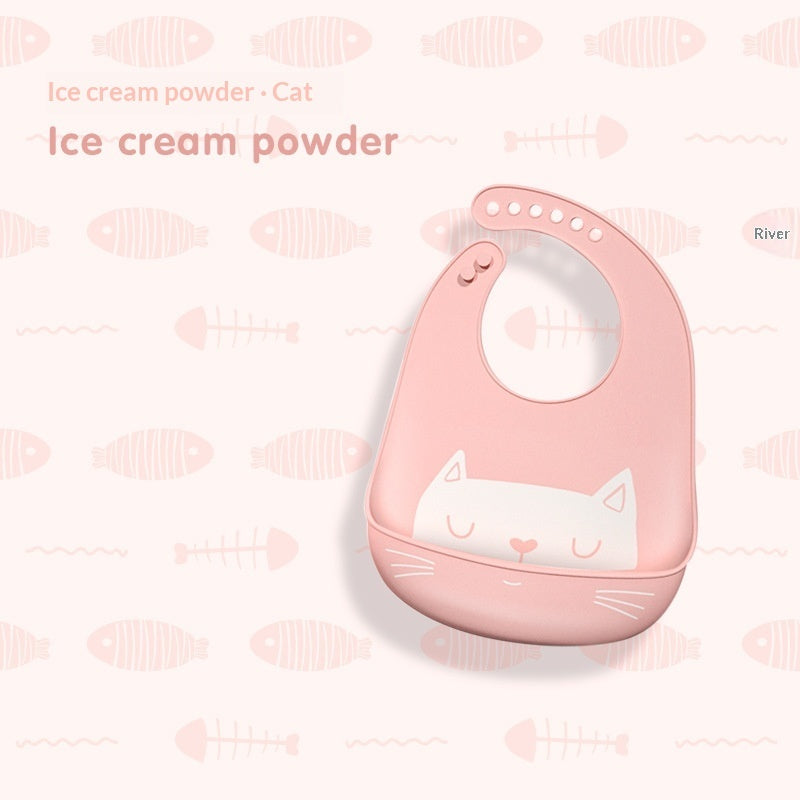 Waterproof Silicone Baby Bib – Food Grade & Easy Clean