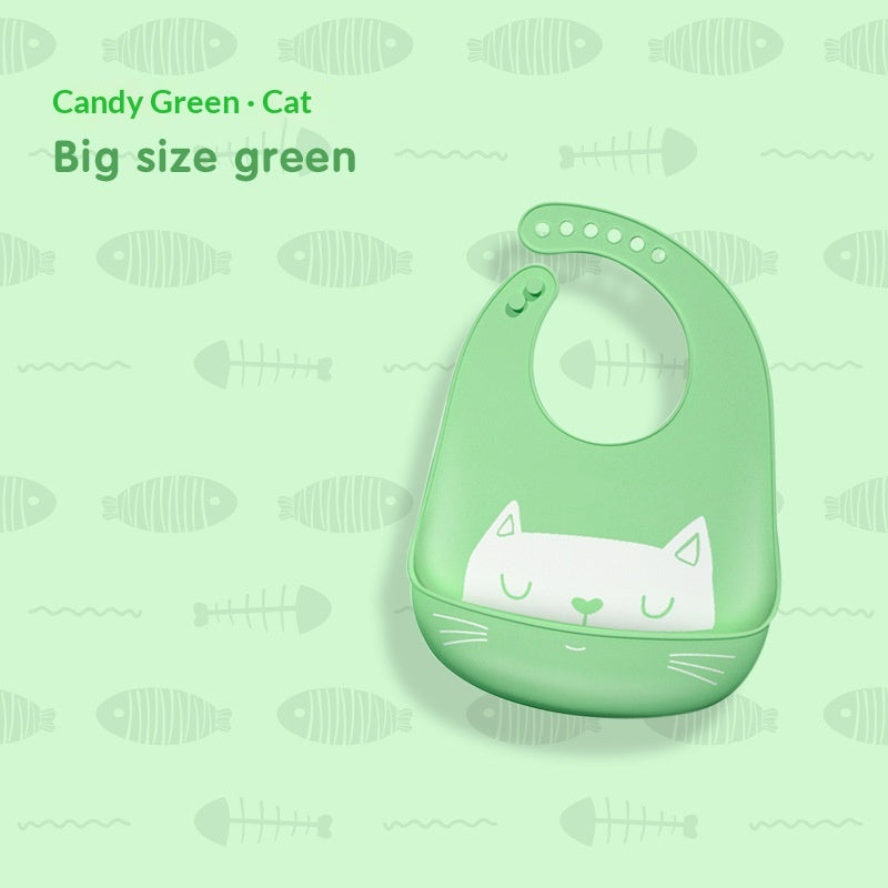 Waterproof Silicone Baby Bib – Food Grade & Easy Clean