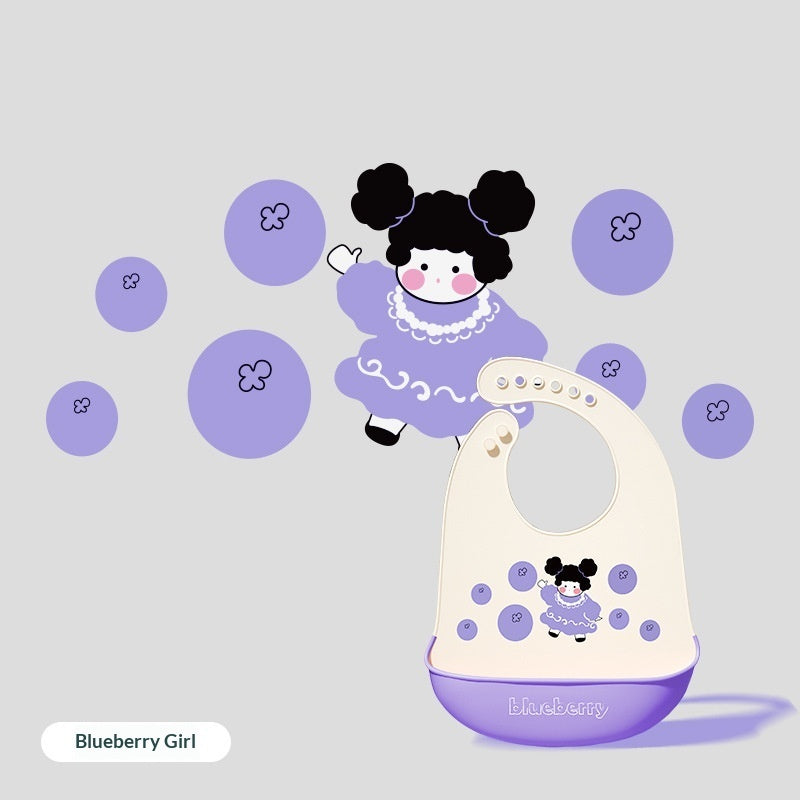 Waterproof Silicone Baby Bib – Food Grade & Easy Clean