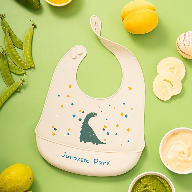 Waterproof Silicone Baby Bib – Food Grade & Easy Clean