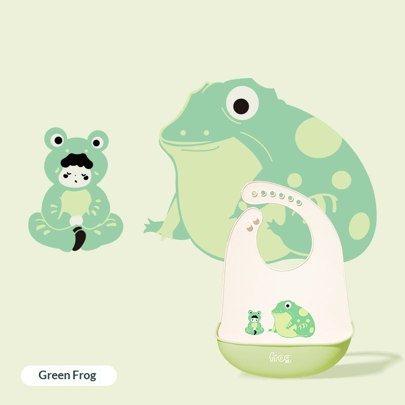 Waterproof Silicone Baby Bib – Food Grade & Easy Clean