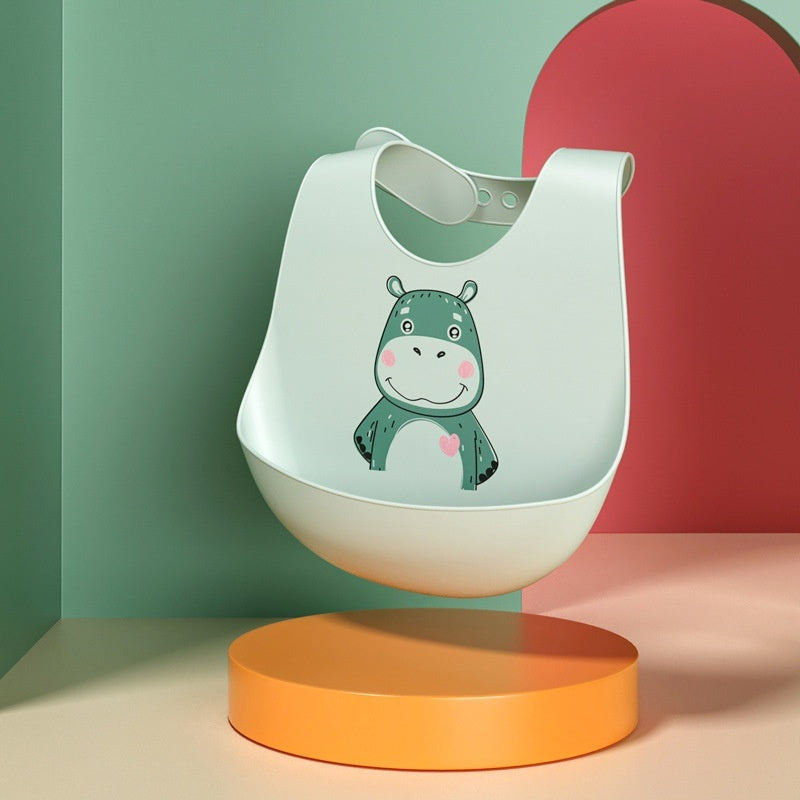 Waterproof Silicone Baby Bib – Food Grade & Easy Clean