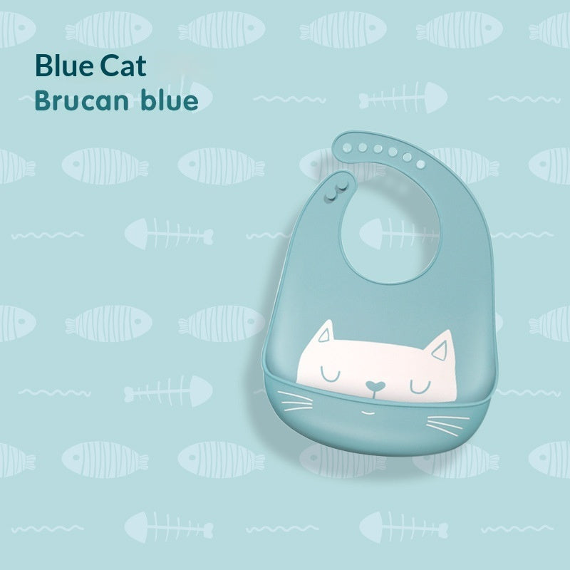 Waterproof Silicone Baby Bib – Food Grade & Easy Clean