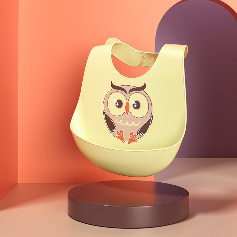 Waterproof Silicone Baby Bib – Food Grade & Easy Clean